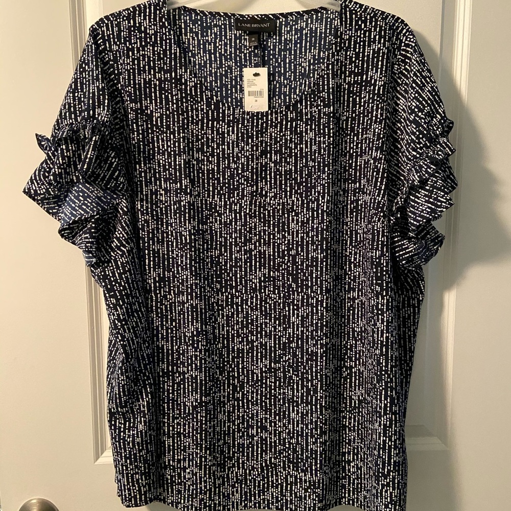 Ruffle sleeve blouse